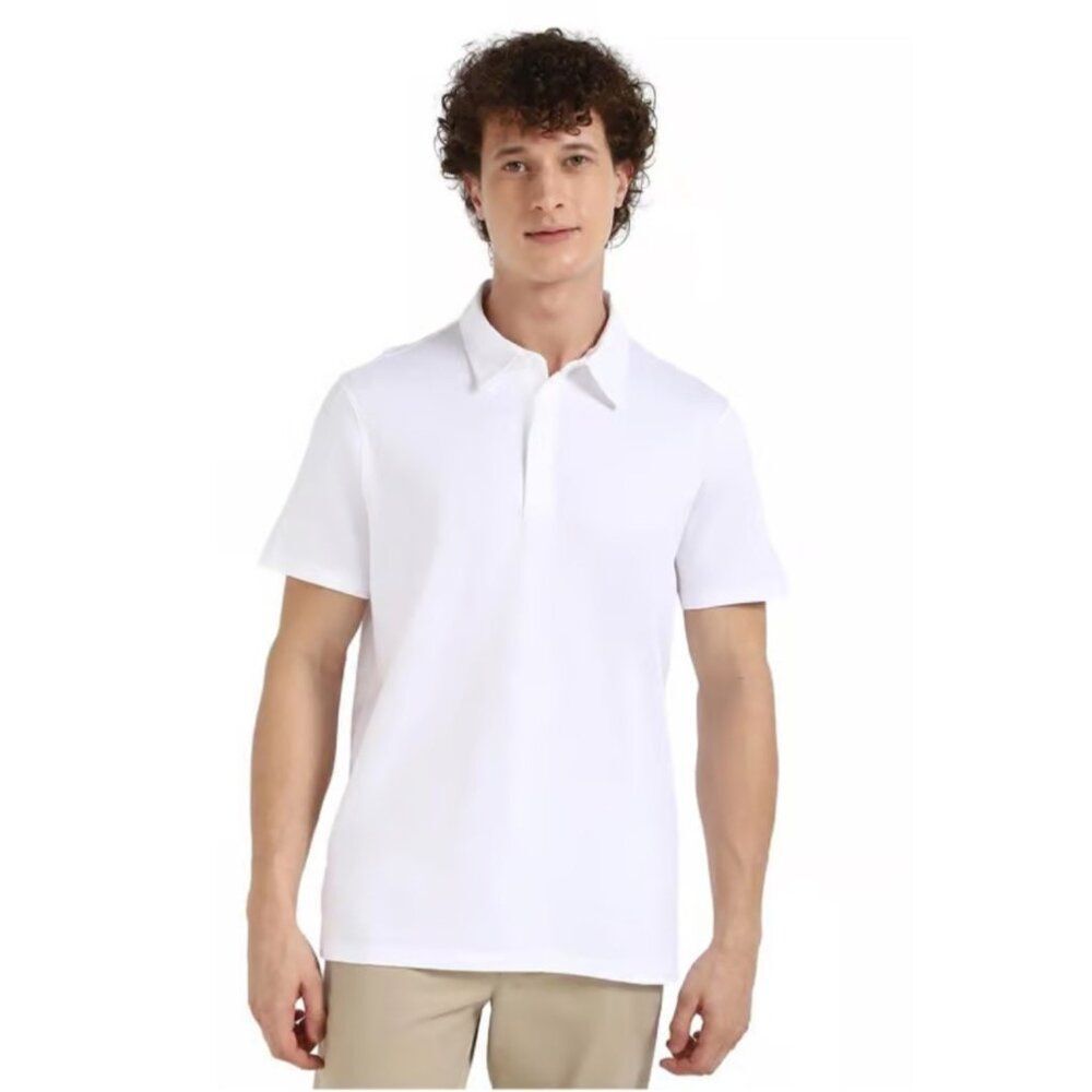 Wonder Nation Men White Short Sleeve Polo Shirt Size XL (46-48)
